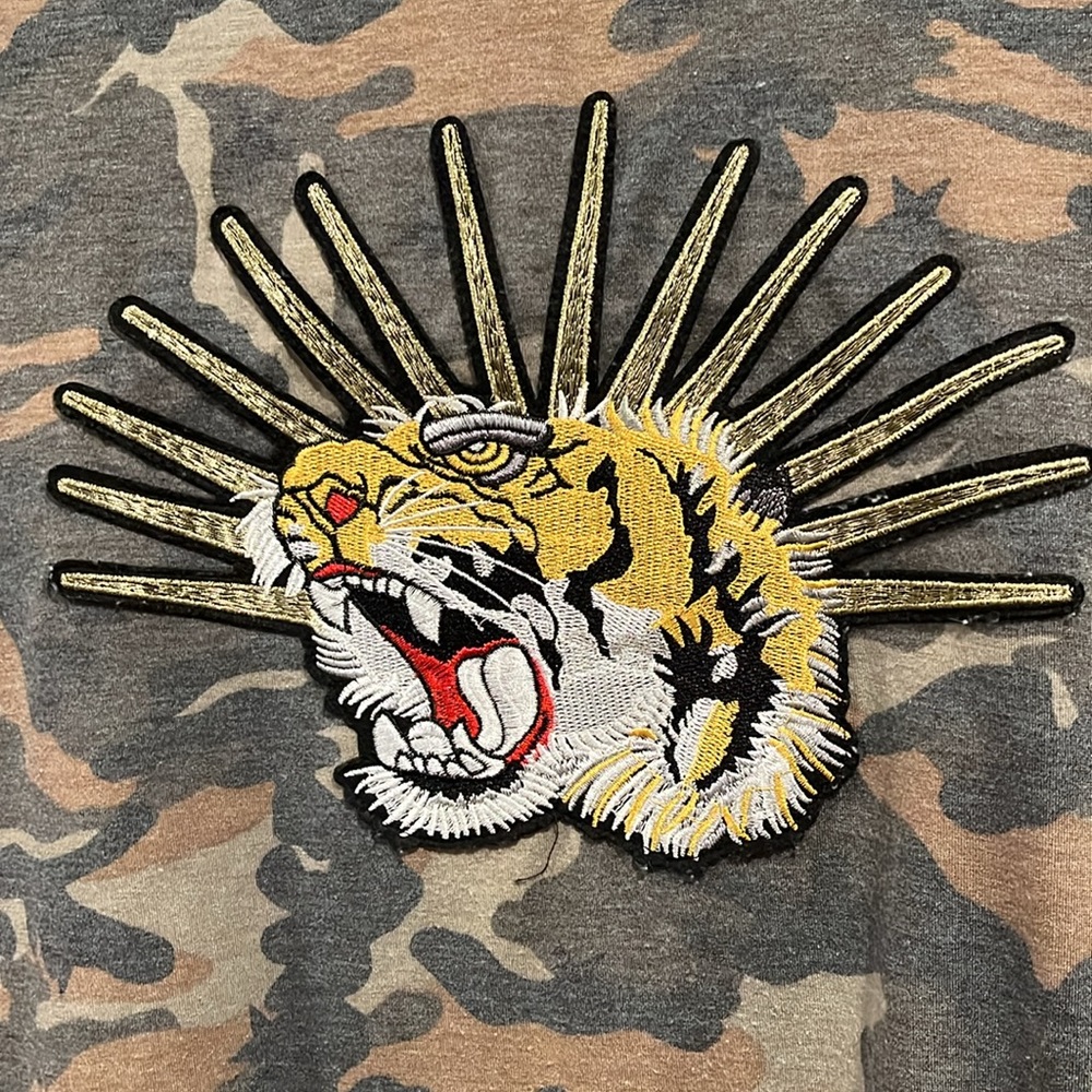 MELISSA MASSE | Tiger camouflage top
